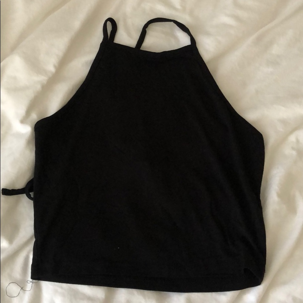 Black Halter Top